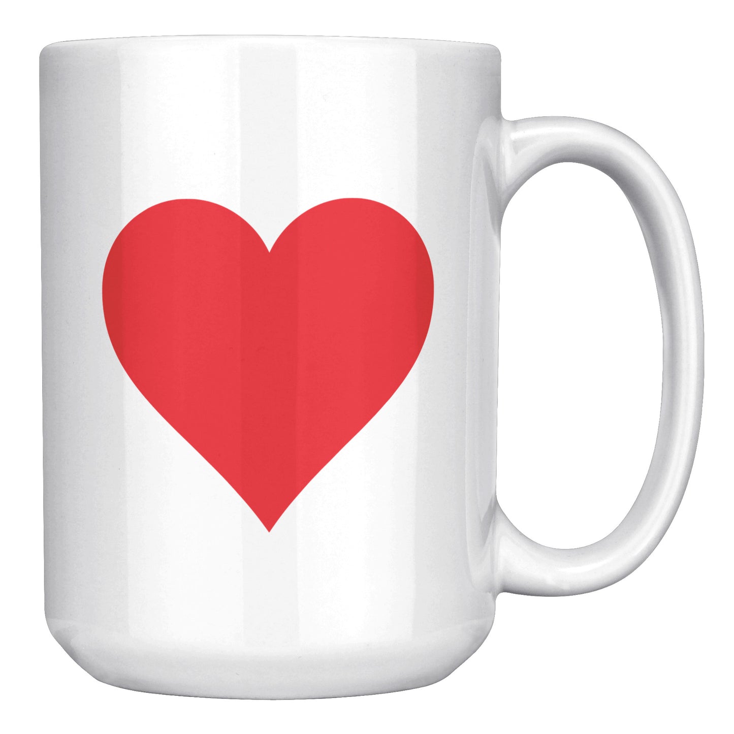 I Love You Heart Mug, Valentine's Day Mug, Heart Mug