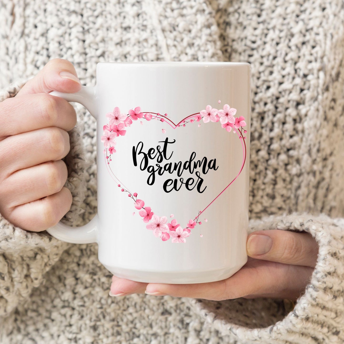 Best Grandma Ever Heart, Grandma Mug, Grandma Gift Mug