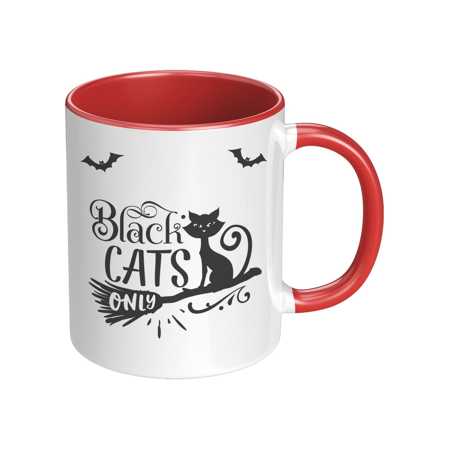 Black Cats Only Mug, Halloween Black Cats Only Mug, Halloween Mugs, Cat Mugs,