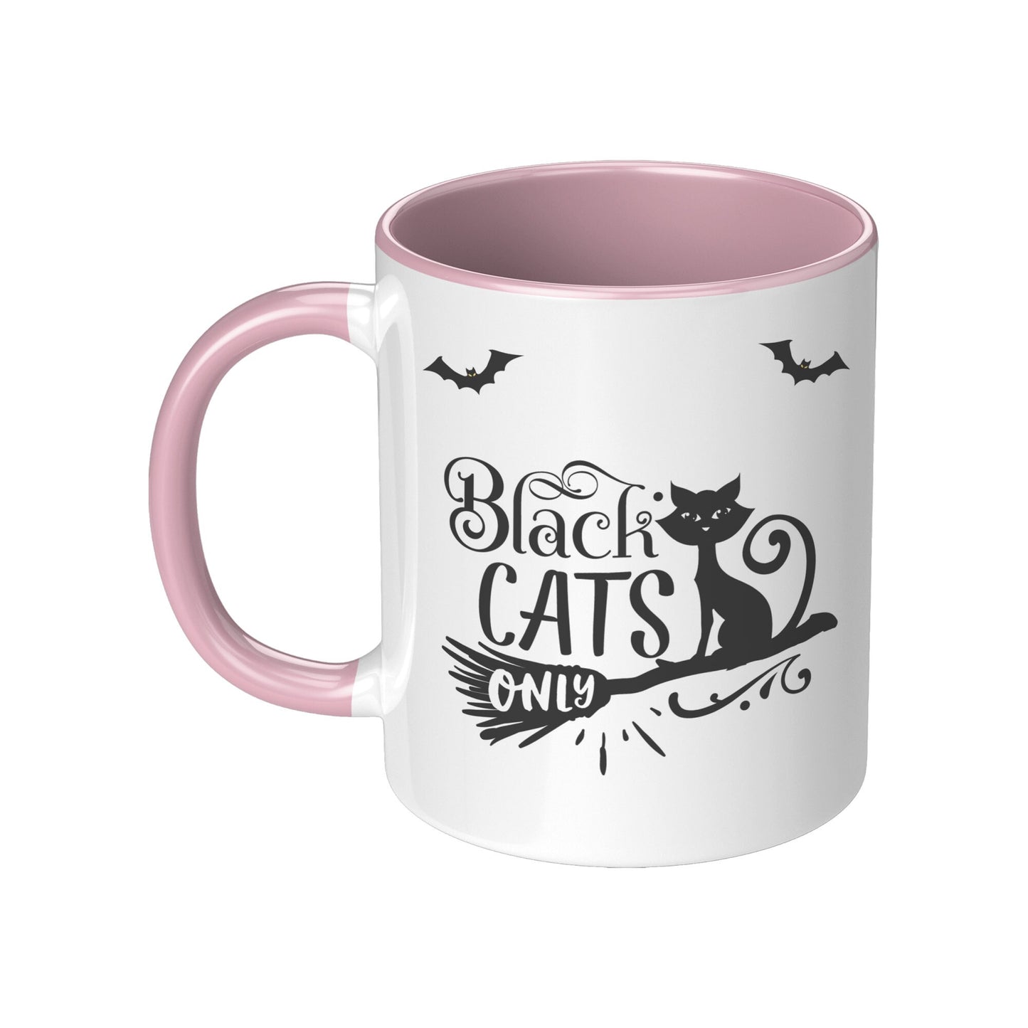 Black Cats Only Mug, Halloween Black Cats Only Mug, Halloween Mugs, Cat Mugs,