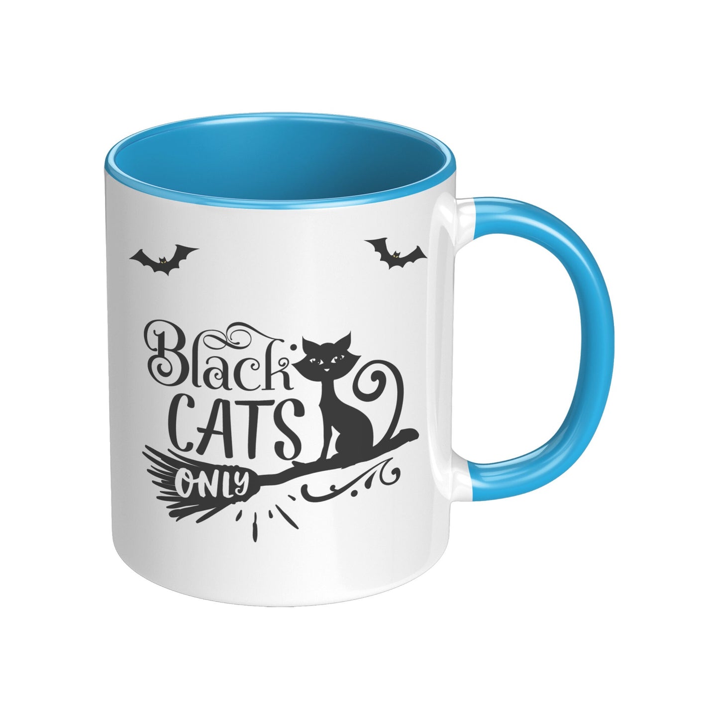 Black Cats Only Mug, Halloween Black Cats Only Mug, Halloween Mugs, Cat Mugs,