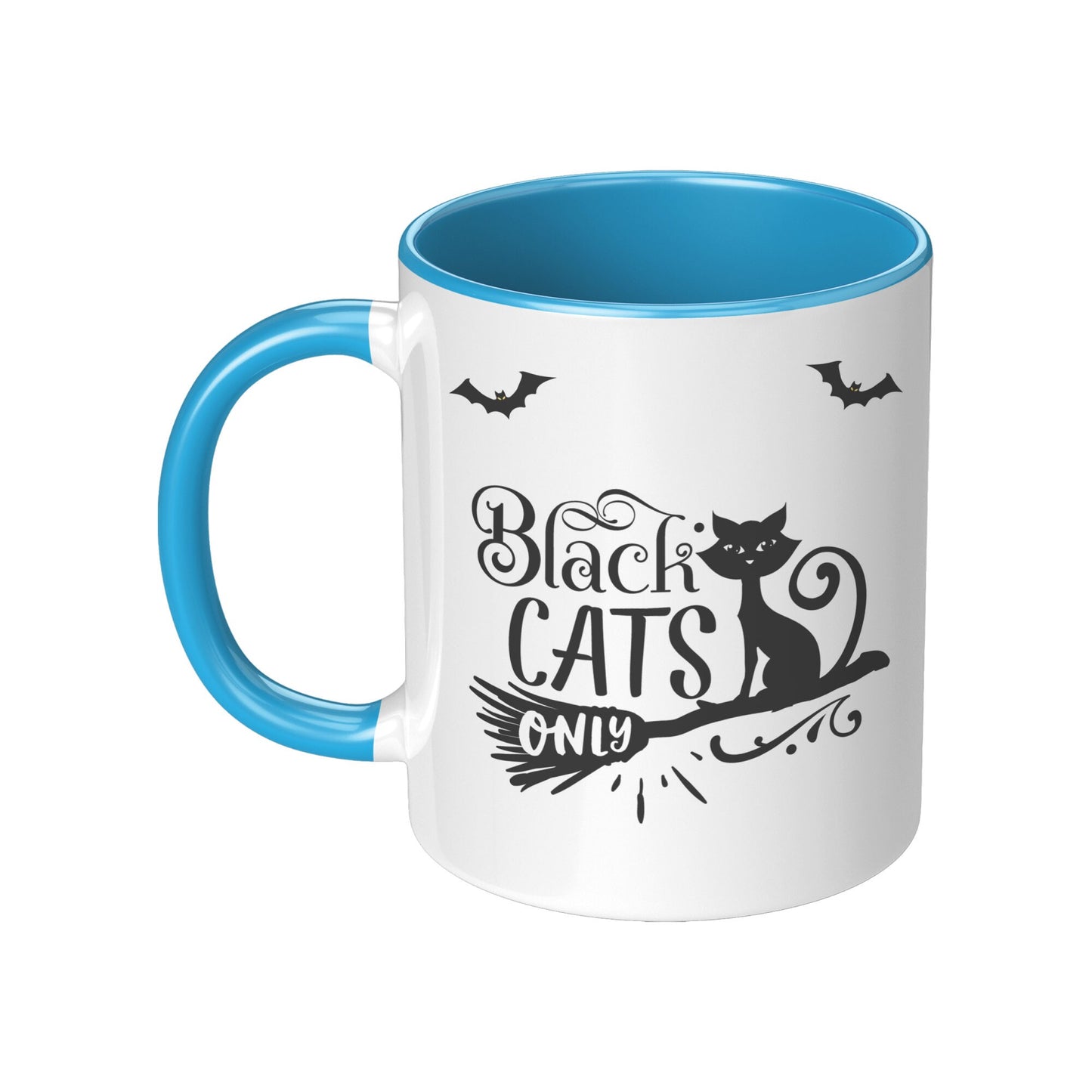 Black Cats Only Mug, Halloween Black Cats Only Mug, Halloween Mugs, Cat Mugs,