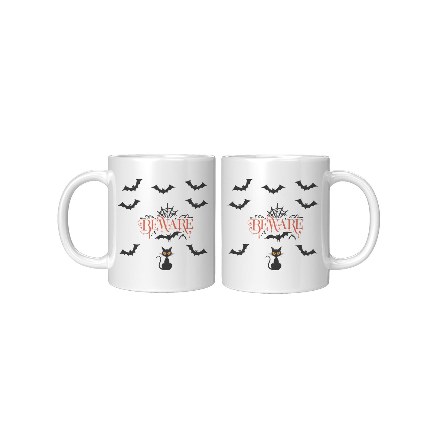 Beware Cat Mug, Halloween Beware Cat Mug, Fall Halloween Cat Mug