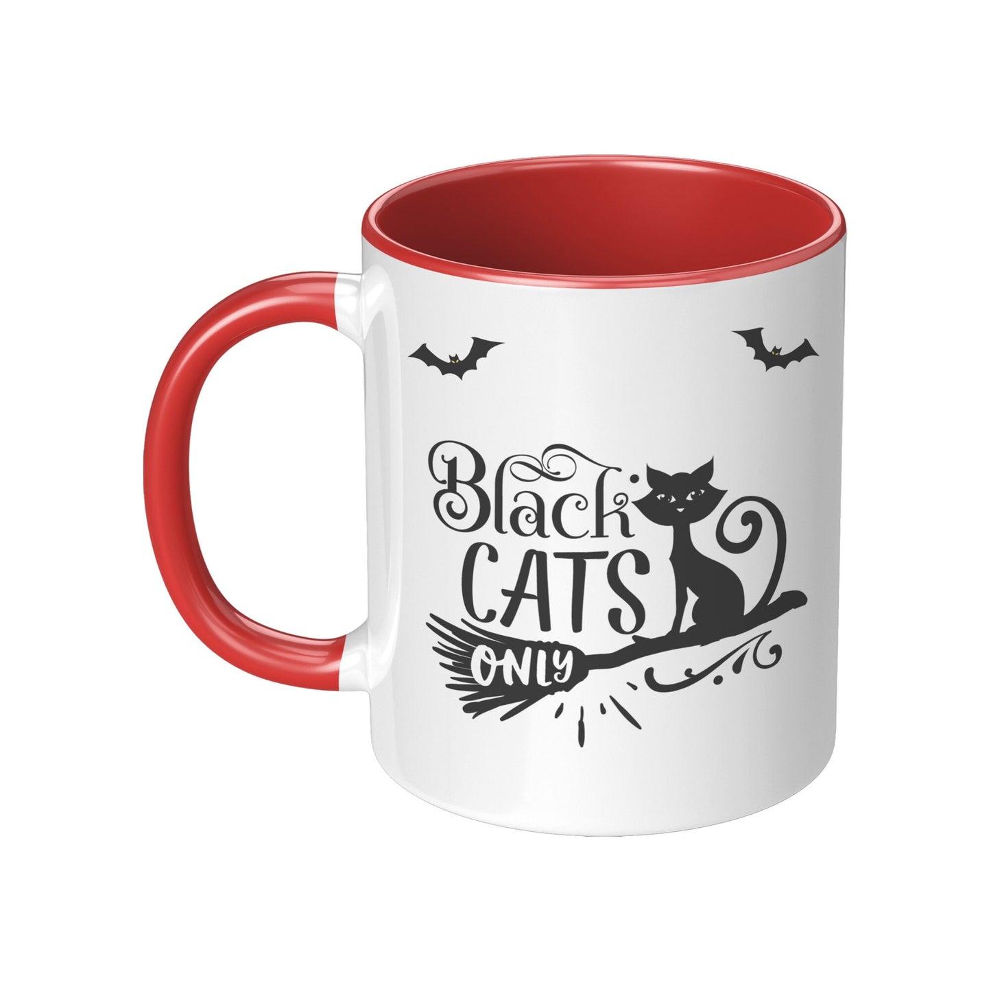 Black Cats Only Mug, Halloween Black Cats Only Mug, Halloween Mugs, Cat Mugs,