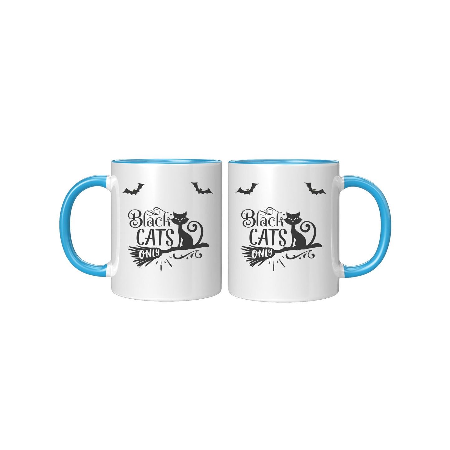 Black Cats Only Mug, Halloween Black Cats Only Mug, Halloween Mugs, Cat Mugs,