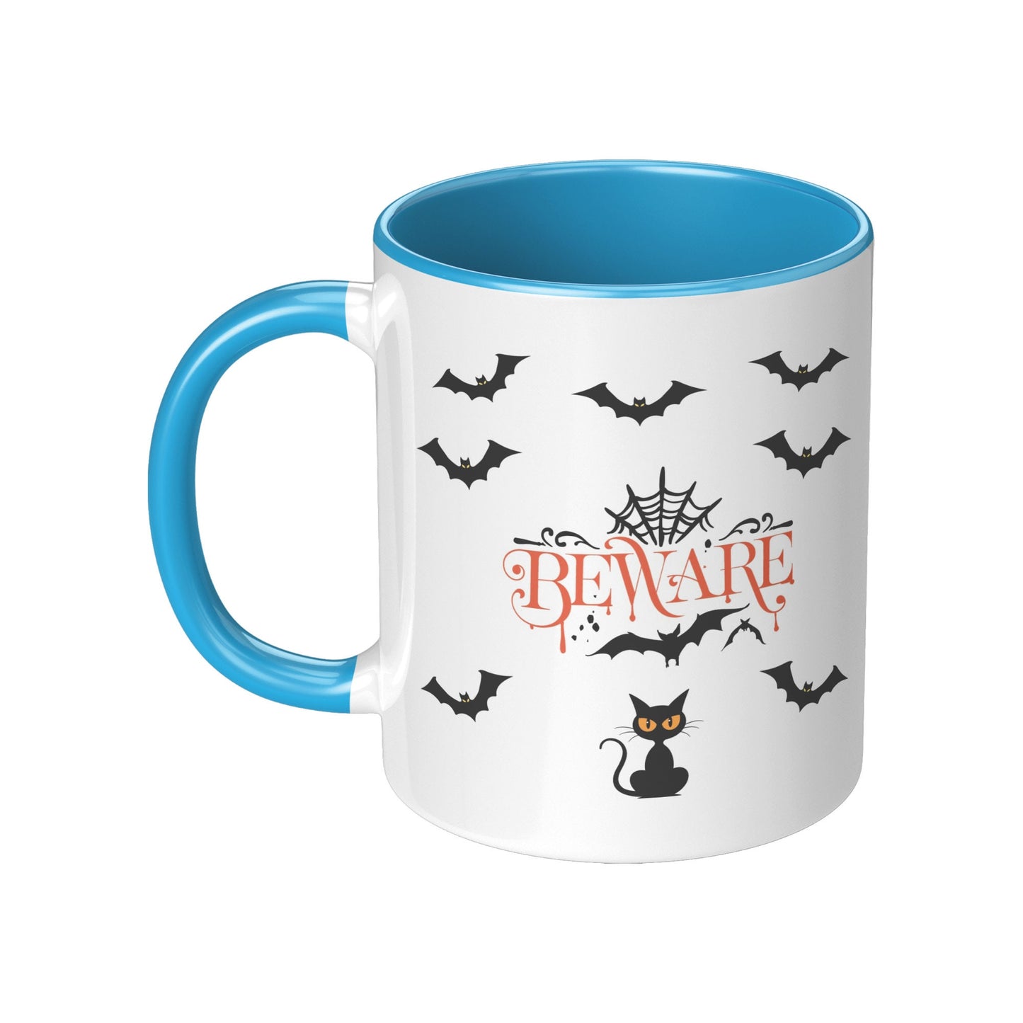 Beware Cat Mug, Halloween Beware Cat Mug, Fall Halloween Cat Mug