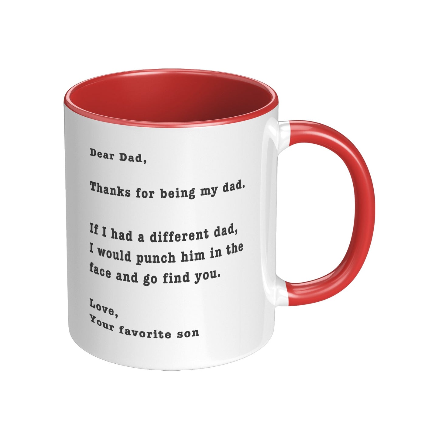 Thanks for Being My Dad - Son Edition, Funny Dad Mug, Dad Funny Holiday Mug, Dad Funny Birthday Mug.