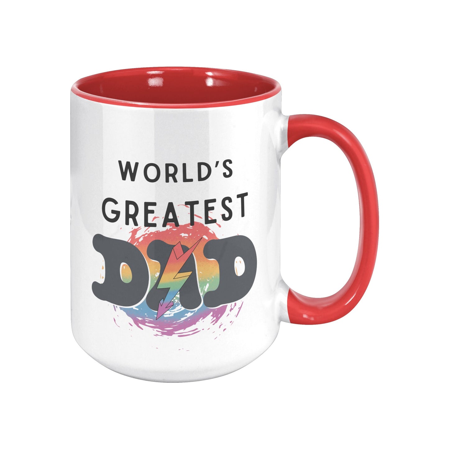 World's Greatest Dad Lighting Bult Mug, Custom Dad Mug, Greatest Dad Mug, World's Greatest Dad Mug, Custom Dad Coffee Mug