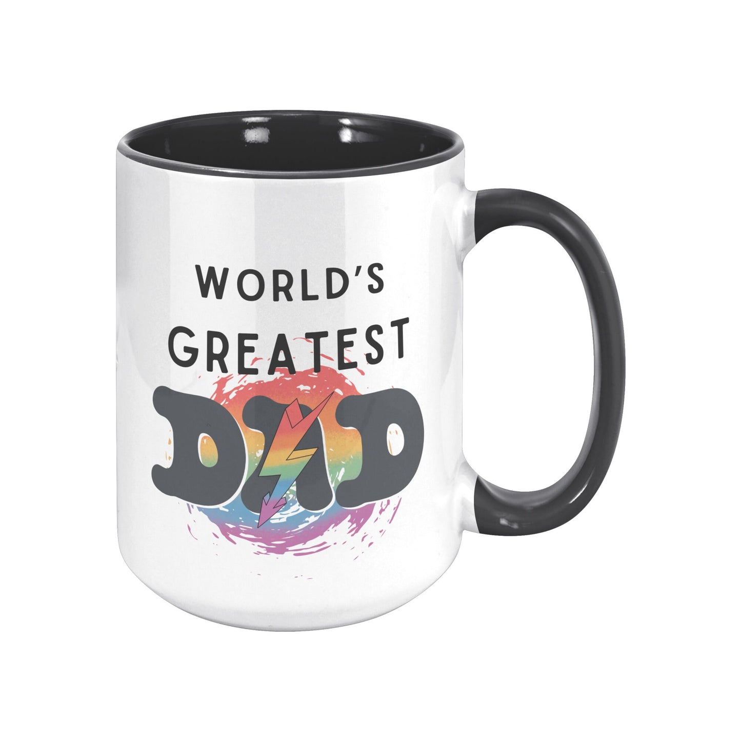 World's Greatest Dad Lighting Bult Mug, Custom Dad Mug, Greatest Dad Mug, World's Greatest Dad Mug, Custom Dad Coffee Mug