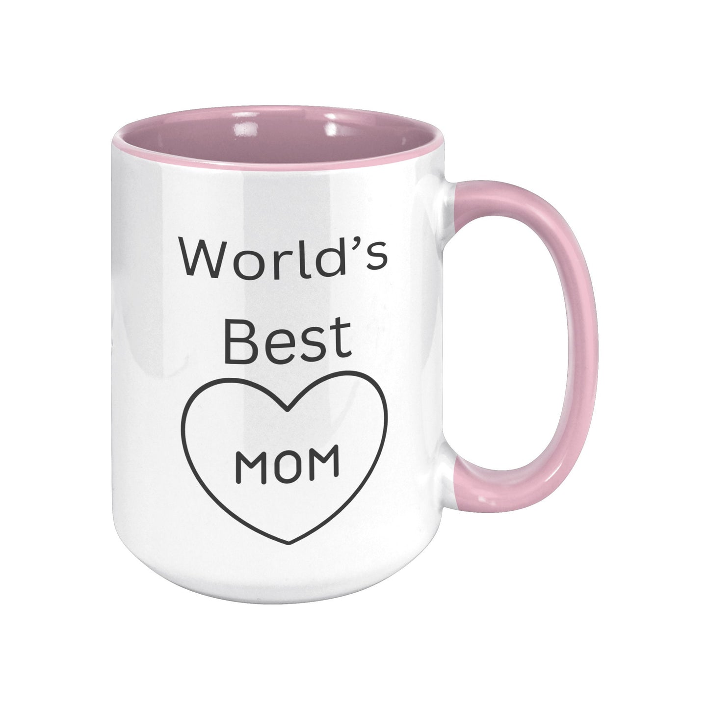 World's Best Mom Heart Mug, Custom Mom Mug, Best Mom Heart Mug, Mother's Day Mug