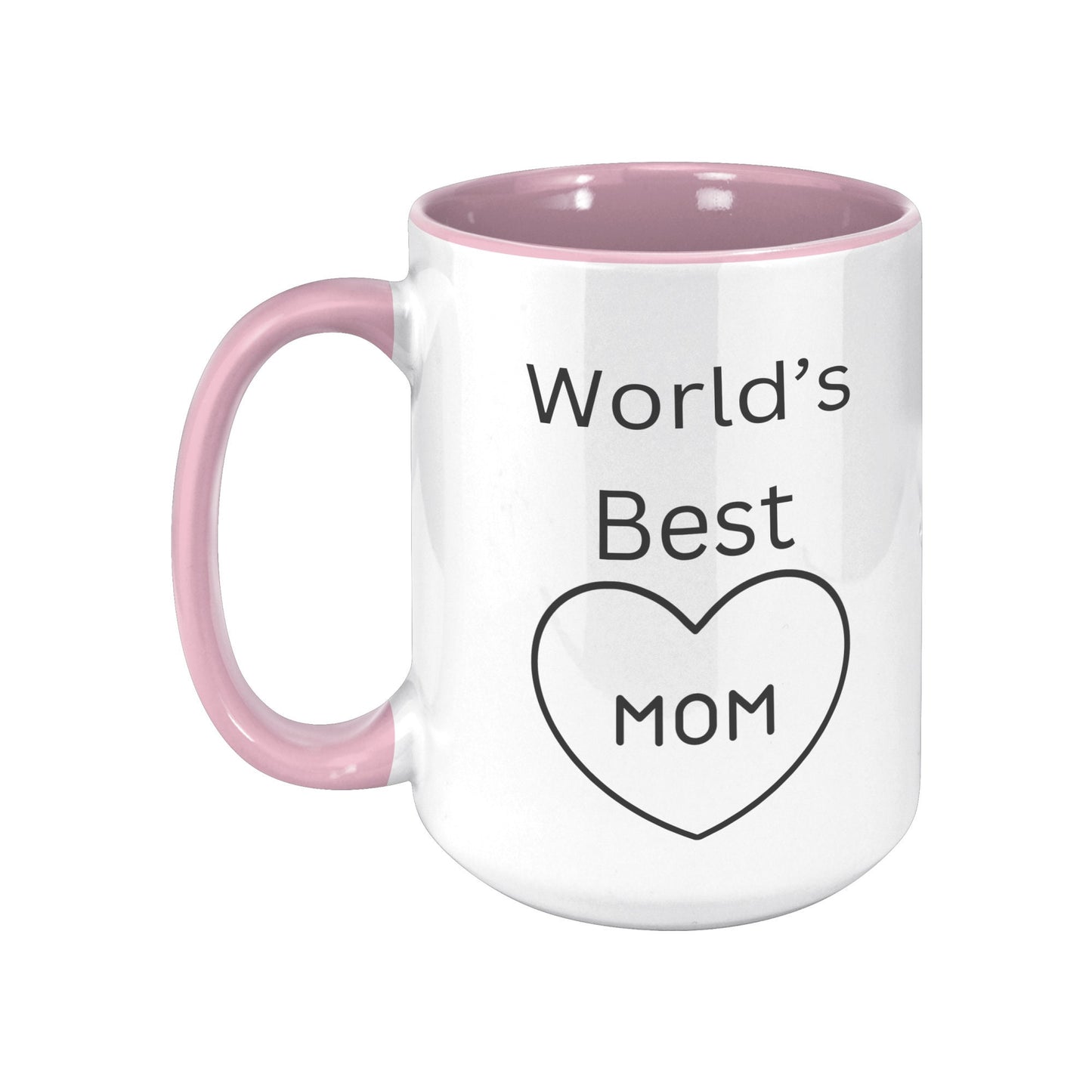 World's Best Mom Heart Mug, Custom Mom Mug, Best Mom Heart Mug, Mother's Day Mug