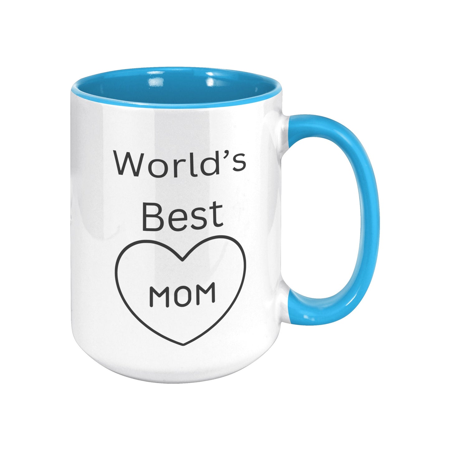 World's Best Mom Heart Mug, Custom Mom Mug, Best Mom Heart Mug, Mother's Day Mug