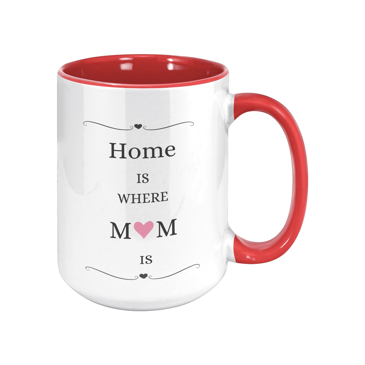 Home Is Where Mom Is Mug, Mom Gift Mug, Mom Heart Mug, Mom Mug Gifts