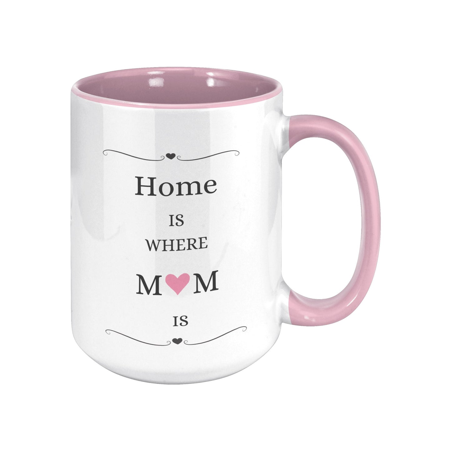 Home Is Where Mom Is Mug, Mom Gift Mug, Mom Heart Mug, Mom Mug Gifts