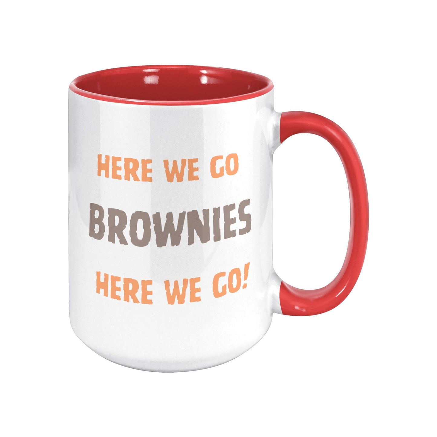 Here We Go Brownies, Only Bitches Wave Little Yellow Towels Football Mug