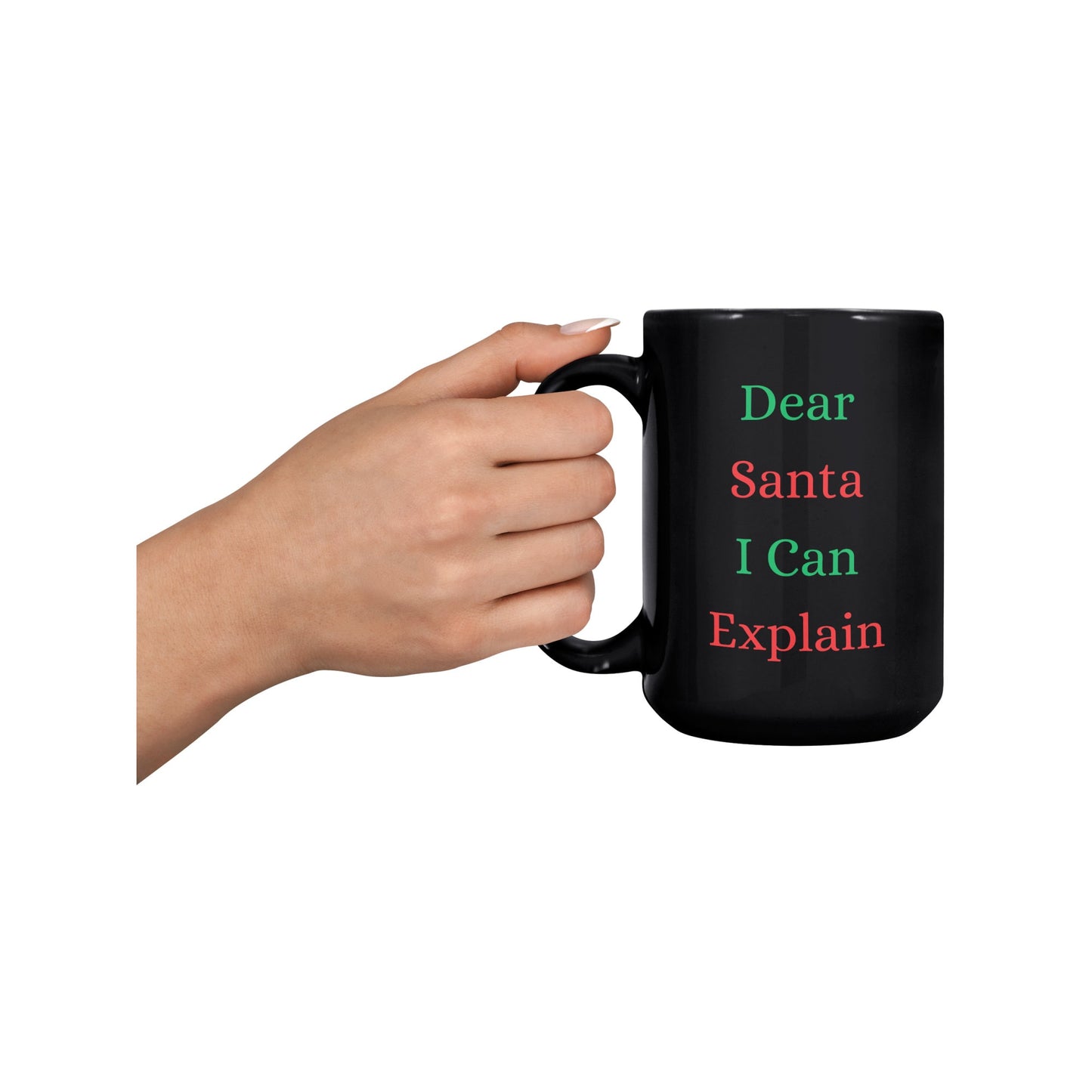 Funny Christmas Mug, Santa Christmas Mug, Dear Santa I Can Explain Christmas Mug