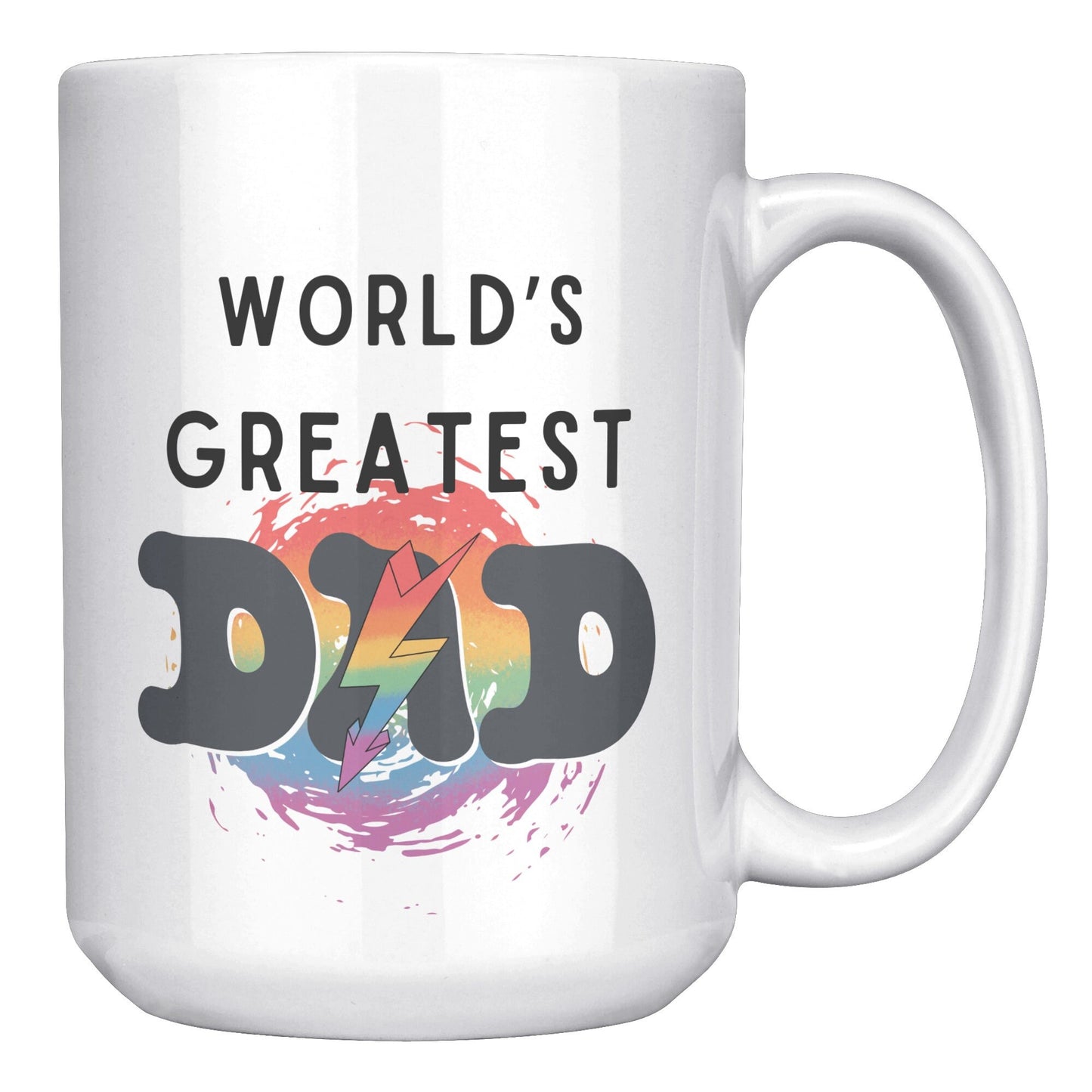 World's Greatest Dad Lighting Bult Mug, Custom Dad Mug, Greatest Dad Mug, World's Greatest Dad Mug, Custom Dad Coffee Mug