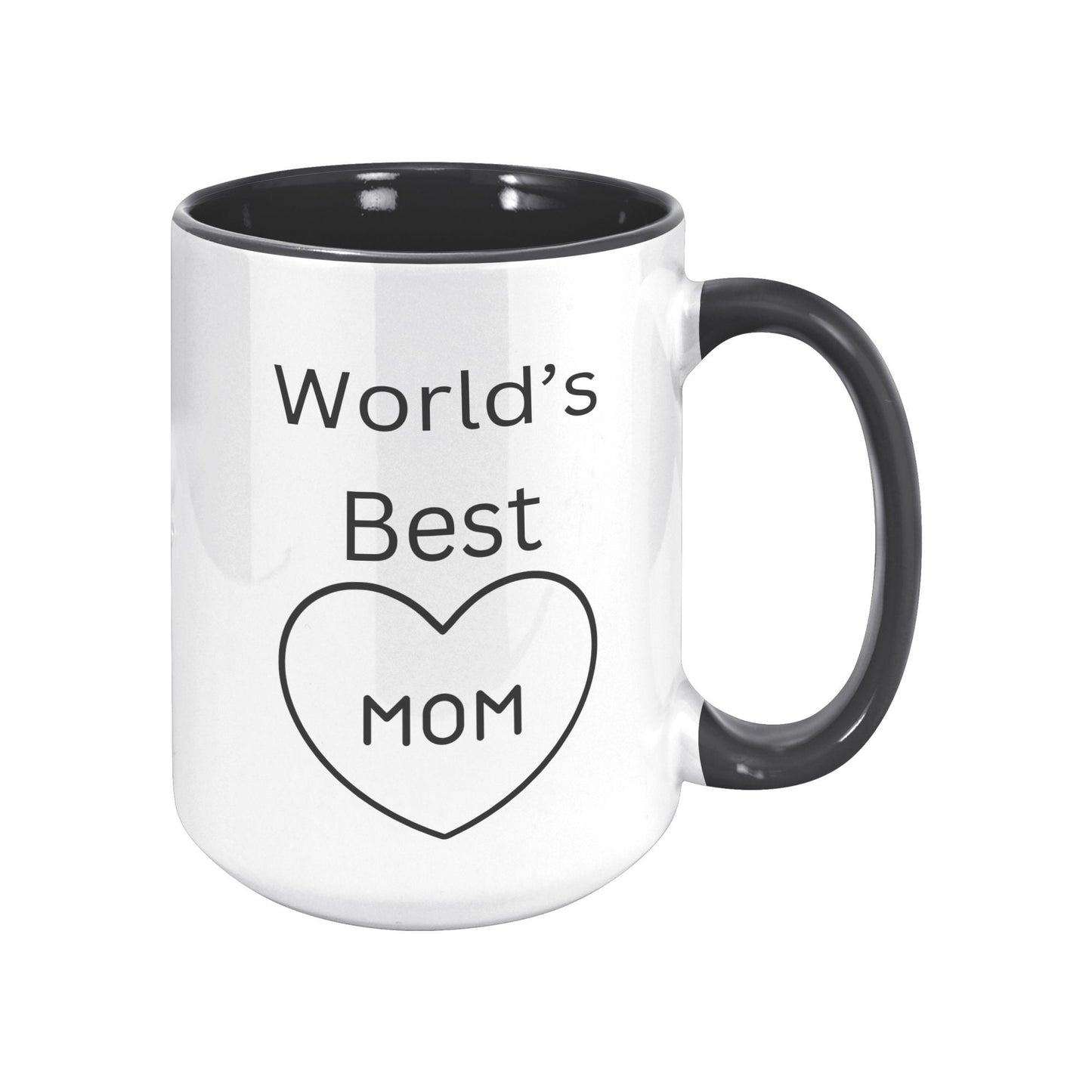 World's Best Mom Heart Mug, Custom Mom Mug, Best Mom Heart Mug, Mother's Day Mug