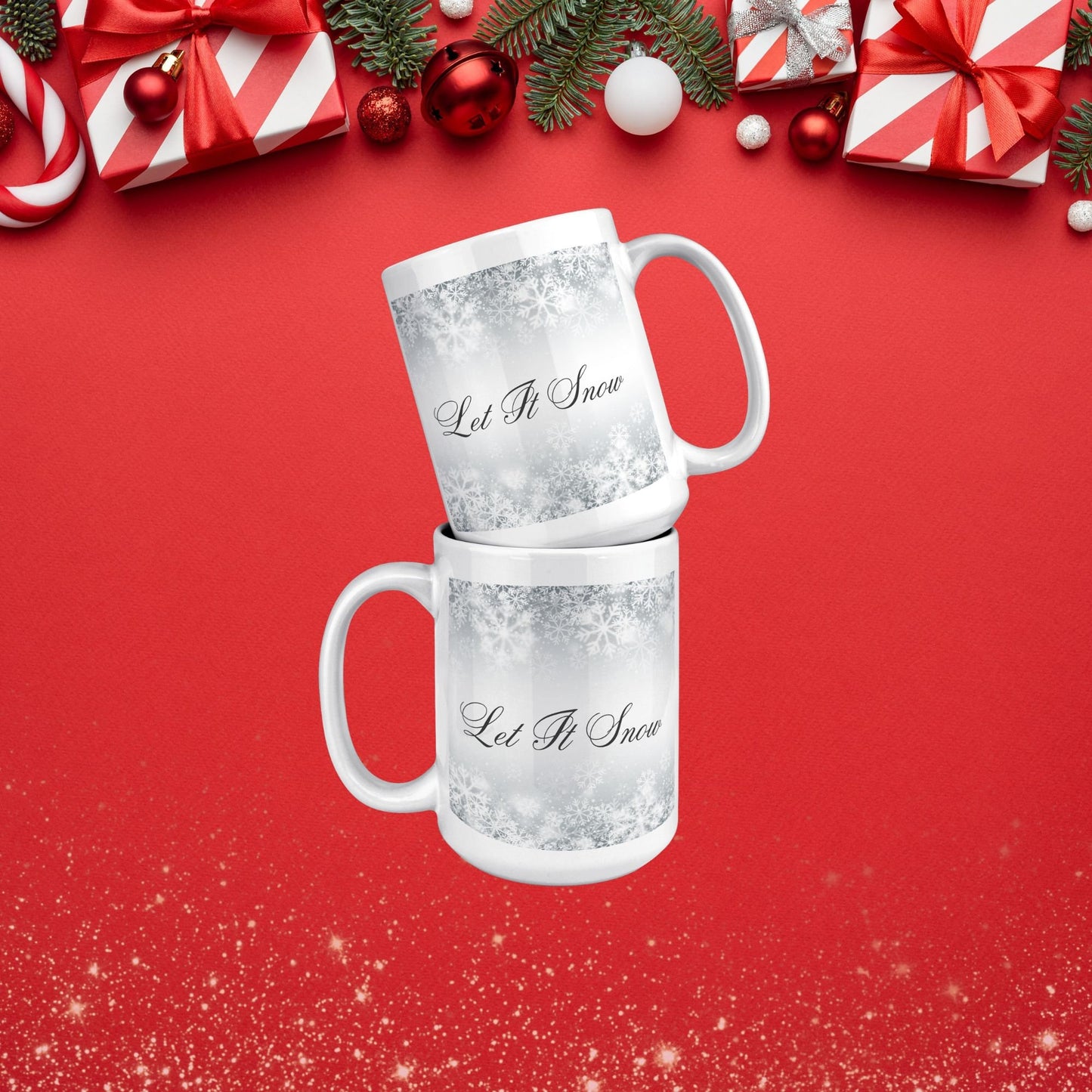 Let It Snow Christmas Mug, Christmas Mug Let It Snow, Christmas Custom Mug