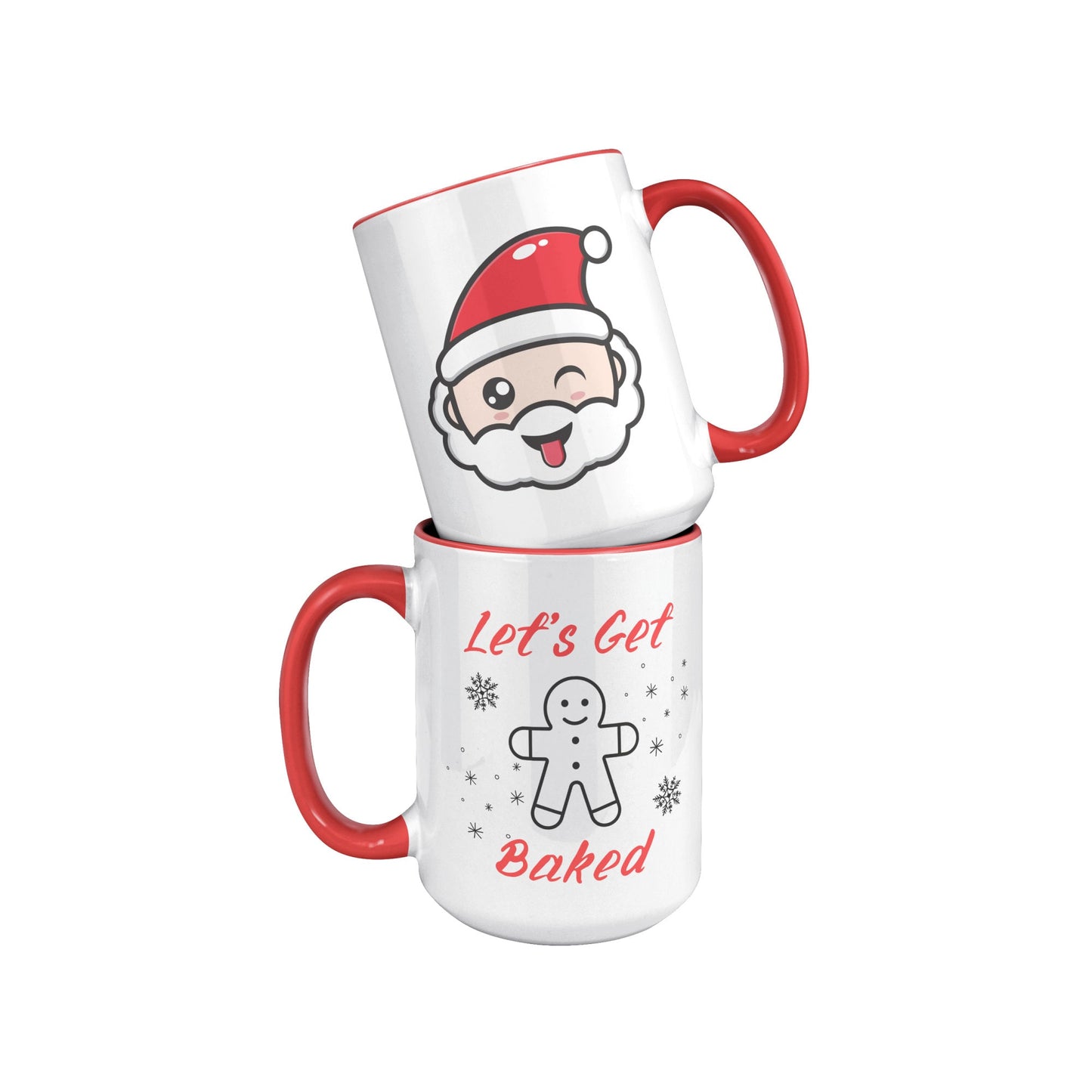 Funny Christmas Mug Let's Get Baked, Let's Get Baked Funny Christmas Mug, Christmas Mug Funny.